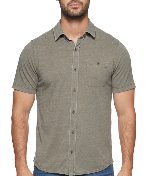 Chatham SS Vintage Polo (Olive)