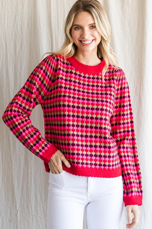 Red Mix Sweater