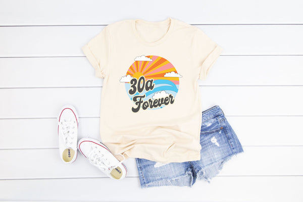 30A Forever Vintage White Tee