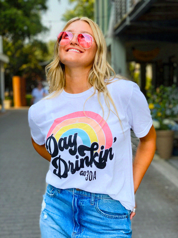 Day Drinkin' On 30A Tee (White)