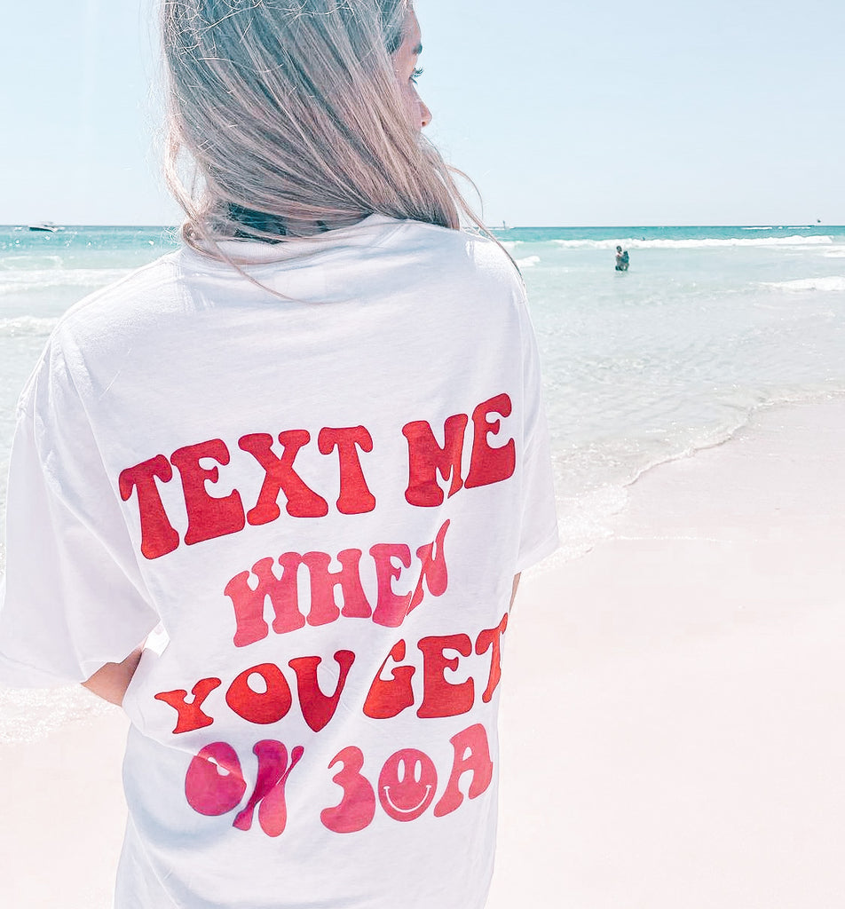 Text Me 30A Sweatshirt - Red