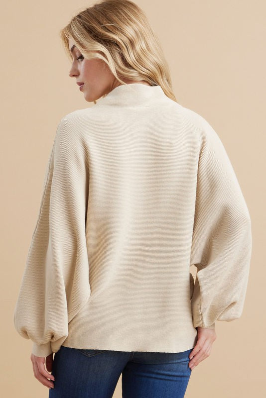Natural Dolman Sleeve Sweater