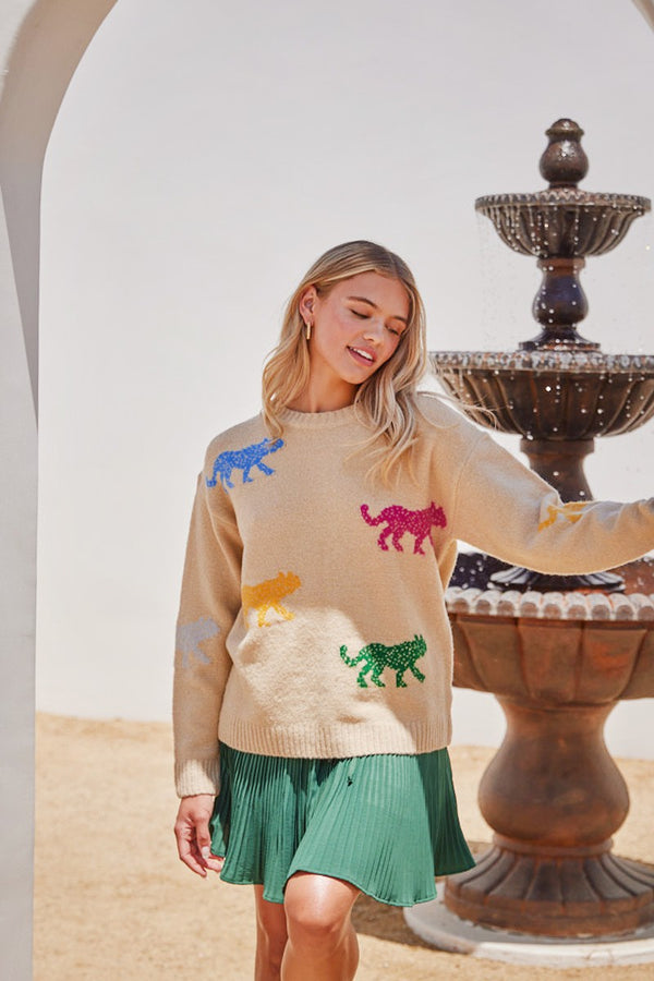 Multi Color Tiger Sweater
