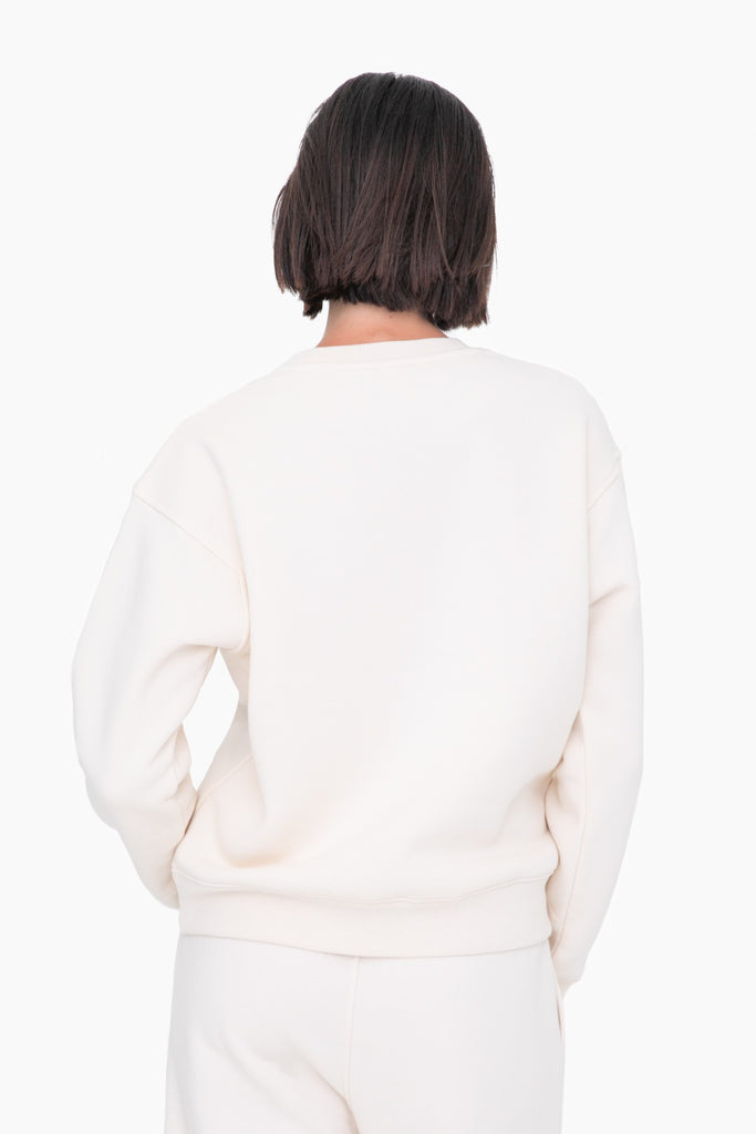 Classic Fit Sweatshirt - Pearled Ivory