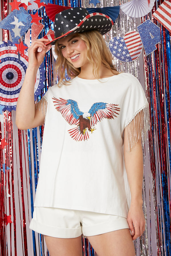 American Eagle Fringe Sweatshirt