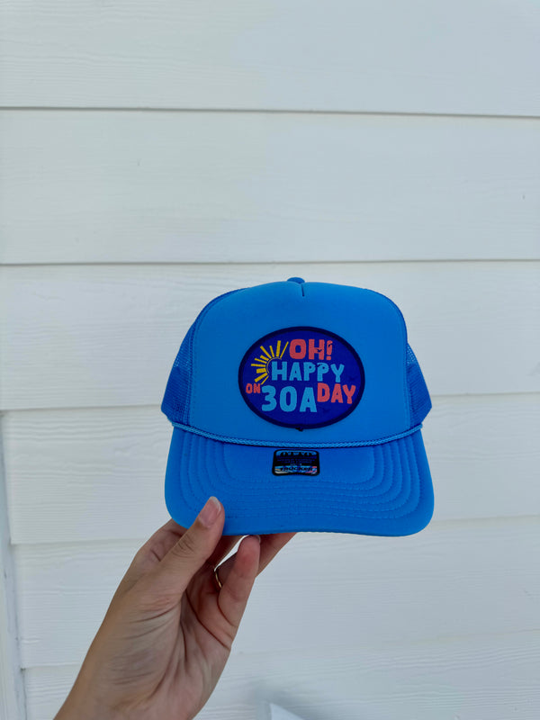 Oh! Happy Day 30A Trucker Hat (Blue)