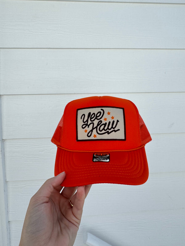 Yee Haw Trucker Hat (Orange)
