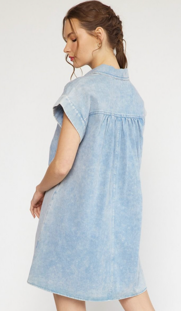 Denim Babydoll Dress