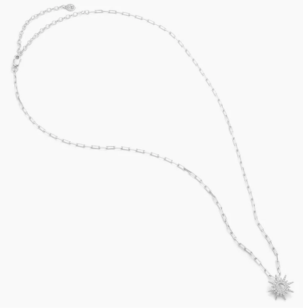 Ella Stein Sun Pendant Necklace (Silver)