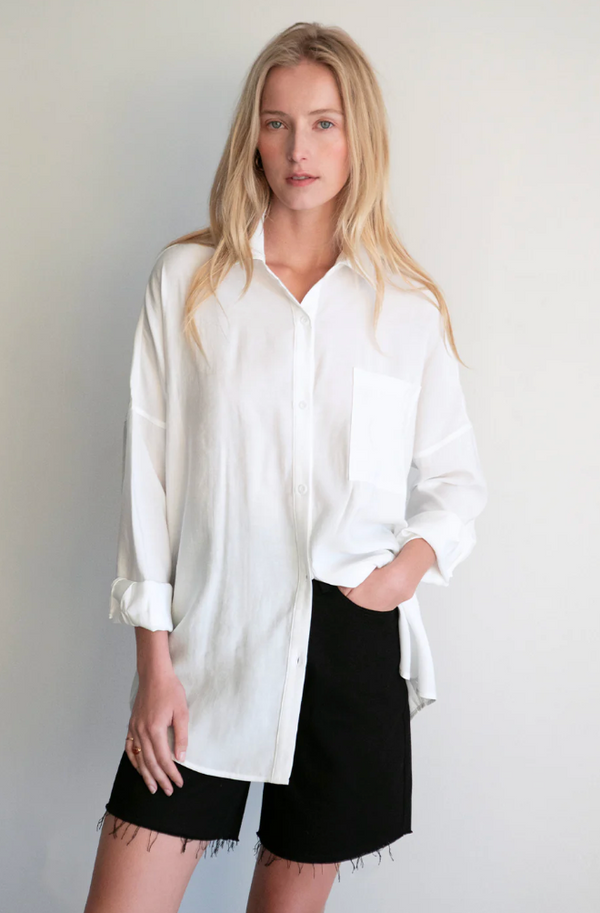 Marne Button Up Blouse - White