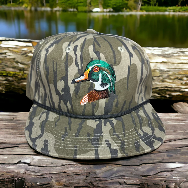 Wood Duck Goat Rope Hat (Bottomland)
