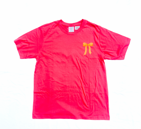 Places On 30A 2024 Bow Tee (Hot Pink + Orange Serbert)