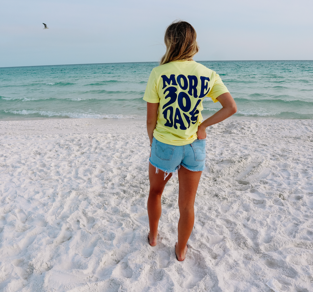 More 30A Days Tee - Yellow