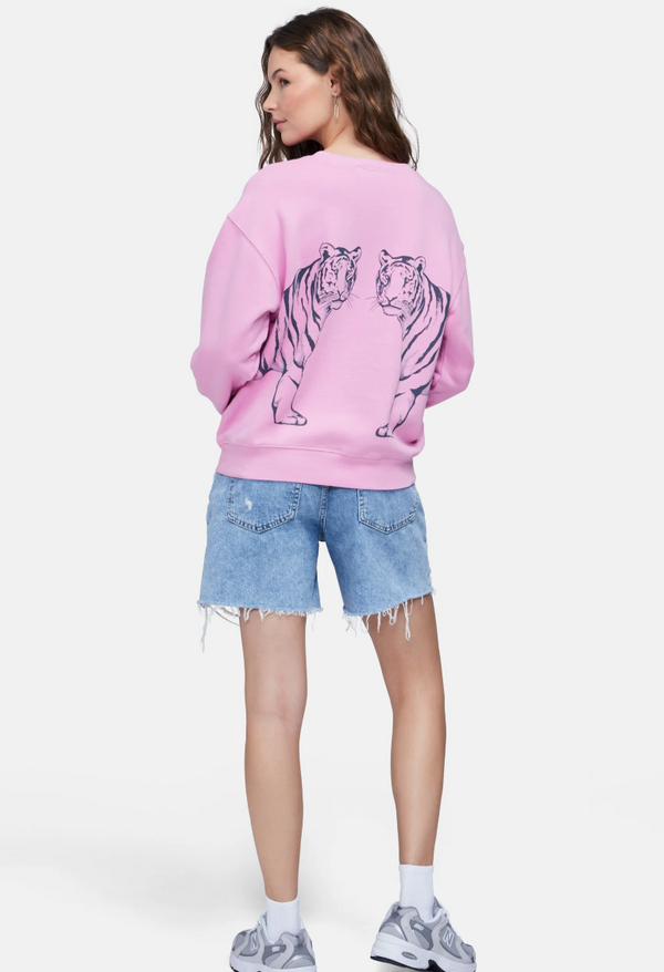 Double Tiger Cody Sweatshirt - Fuchsia Pink