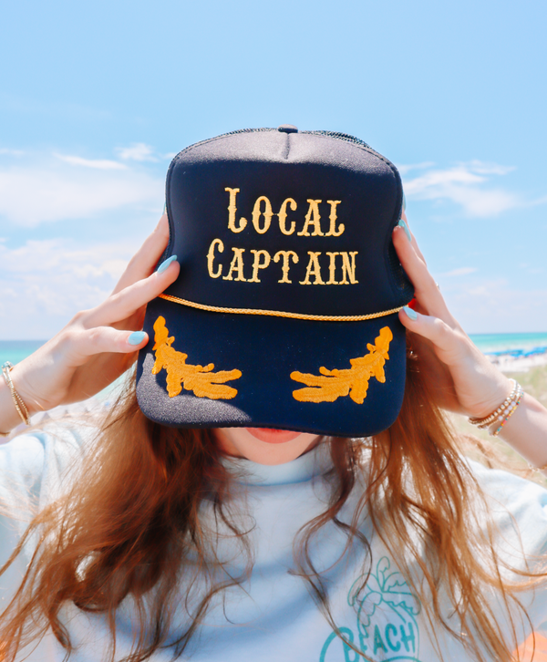 Local Captain Embroidered Hat (Black)