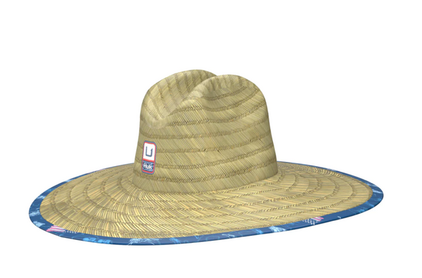 KC Fish & Flag Straw Hat