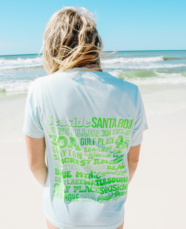 Places On 30A 2024 Bow Tee (Pool Day + Green)