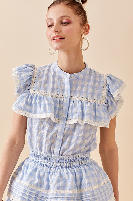 Rome Gingham Top