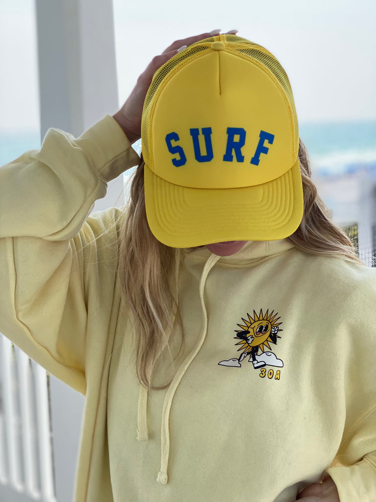 Surf Trucker Hat - Yellow