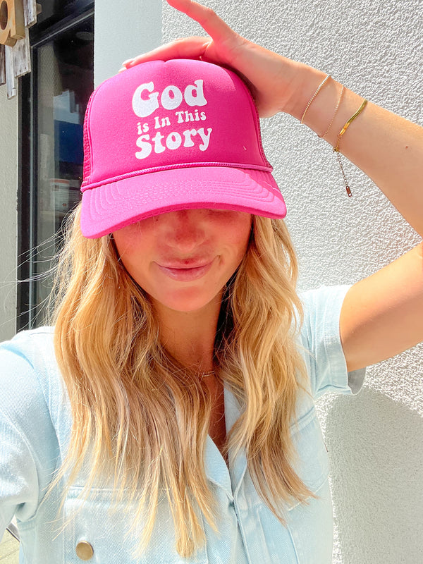 God is in This Story Trucker Hat