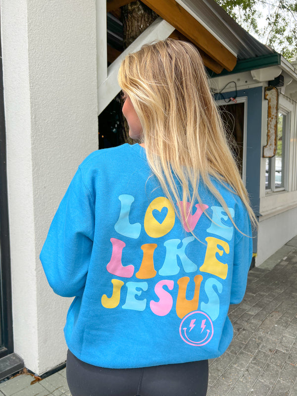 Love Like Jesus Sweatshirt - Blue