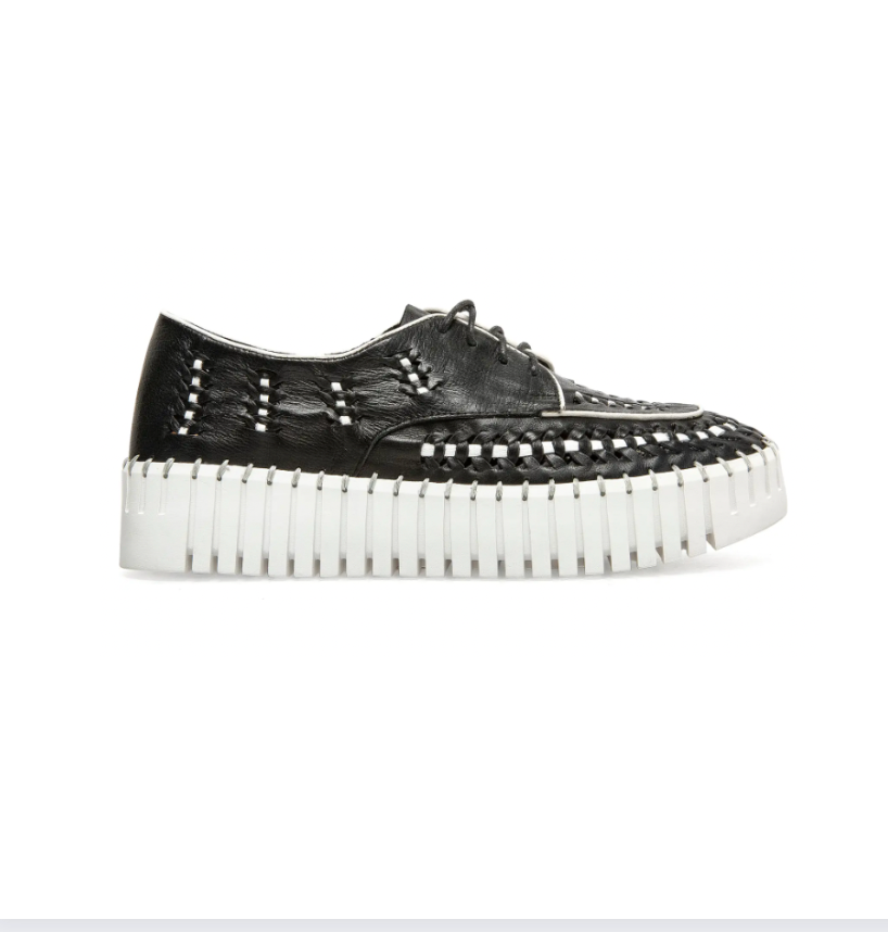 Silent D Brodies Sneaker - Black Leather