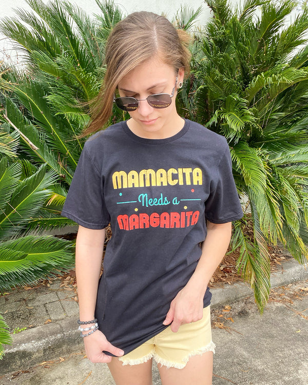 Mamacita Needs A Margarita Tee - Black Forest